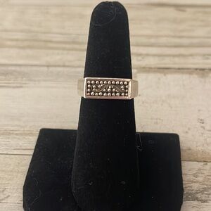 Silver Lois Hill Stacking Ring.